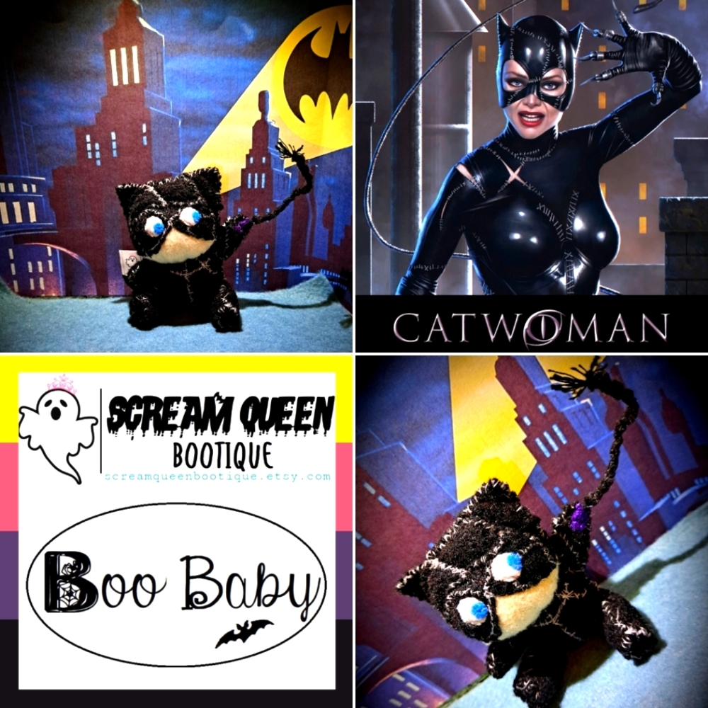 🐈‍⬛  CATWOMAN Custom Plush 🦇 Tim Burton Batman